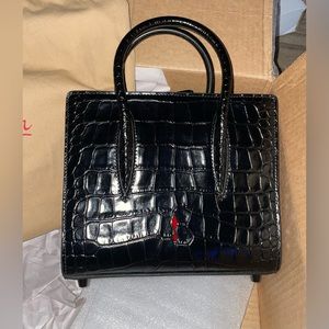 Christian Louboutin Paloma Mini Mock Croc-Leather Tote Bag